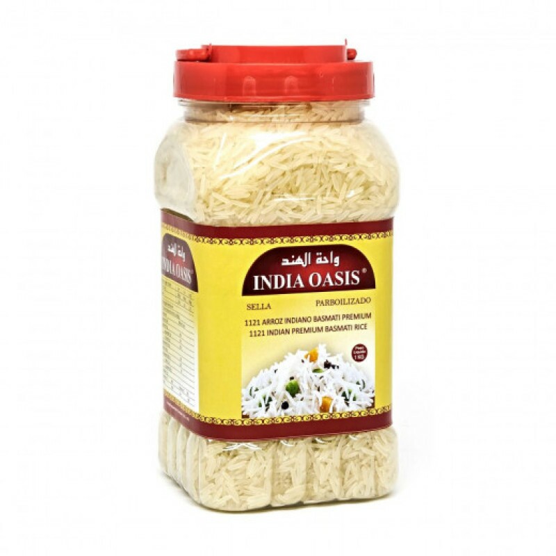 Arroz Indiano Basmati Parboilizado Pote 1Kg India Oasis