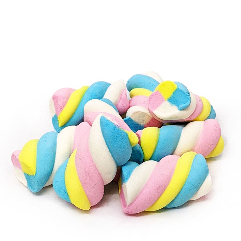 Fini Marshmallows Torcido Colorido Granel no Empório Rosa