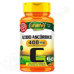 Cápsulas de Vitamina C Ácido Ascórbico 60 de 400mg Unilife