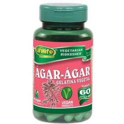 Cápsulas de Agar Agar 60 de 600mg Unilife