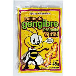 Bala de Gengibre, Própolis e Mel 45g Pinhalzinho