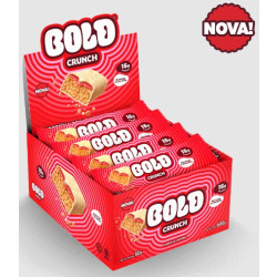 Barra de Proteína Crunch Morango e Chantilly Display 600g Bold