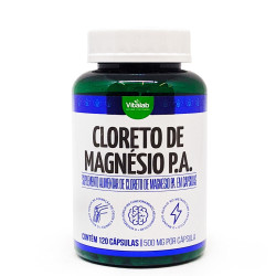 Cápsulas de Cloreto de Magnésio P.A. 120 de 500mg Vitalab