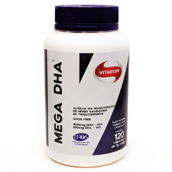Cápsulas de Ômega 3 Mega DHA 120 de 1g Vitafor