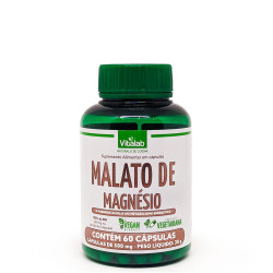 Cápsulas de Malato de Magnésio Vegetariano 60 de 500mg da Vitalab