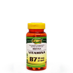 Cápsulas de Vitamina B7 60 de 500mg Unilife