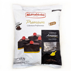 Cobertura Gotas Chocolate Amargo 1,01Kg Mavalério