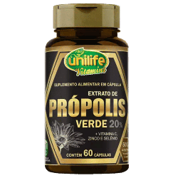  Extrato de Própolis Verde 60 Cápsulas Unilife