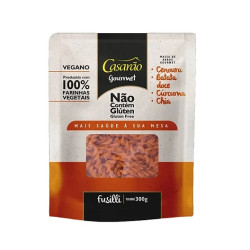 Macarrão Fusilli Cenoura, Batata Doce, Curcuma e Chia 300g Casarão