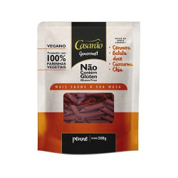 Macarrão Penne Cenoura, Batata Doce, Cúrcuma e Chia 300g Casarão