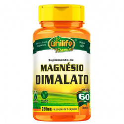 Magnésio Dimalato 60 Cápsulas Unilife