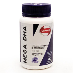 Cápsulas de Ômega 3 Mega DHA 60 de 1g Vitafor
