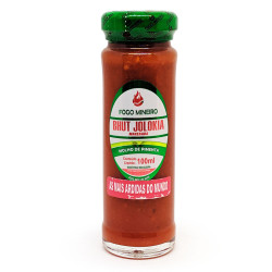 Molho de Pimenta Bhut Jolokia Macerada 100ml Fogo Mineiro