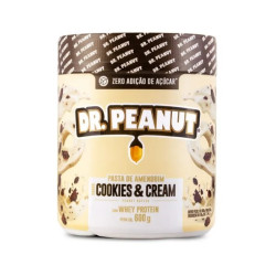 PROMOÇÃO Pasta de Amendoim Cookies & Cream 600g Dr Peanut *VALIDADE 05/24