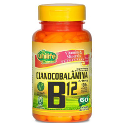 Cápsulas de Vitamina B12 60 de 450mg Unilife