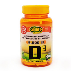 Cápsulas de Vitamina D3 60 de 470mg Unilife