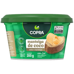 Manteiga de Coco Vegana com Sal 200g Copra