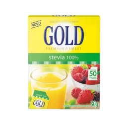 Adoçante Stevia 100% 50 Sachês 30g Gold