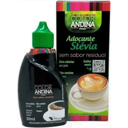 Adoçante Stévia 30ml Color Andina
