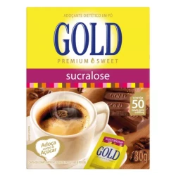 Adoçante Sucralose 50 Sachês 30g Gold