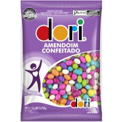 Amendoim Confeitado Colorido 700g Dori
