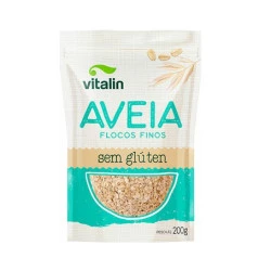 Aveia Flocos Finos sem Glúten 200g Vitalin