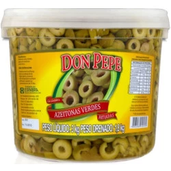 Azeitona Verde Fatiada 1,8Kg Don Pepe