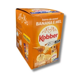 Barra de Cereal sabor Banana e Mel Display 240g Kobber