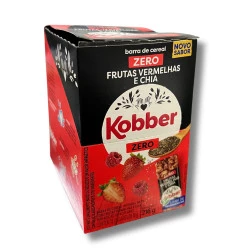 Barra de Cereal sabor Frutas Vermelhas Zero Display 216g Kobber