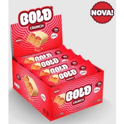 Barra de Proteína Crunch Morango e Chantilly Display 600g Bold