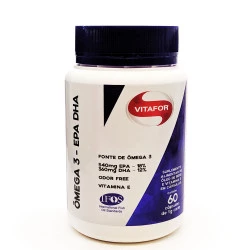 Cápsulas de Ômega 3 EPA DHA 60 de 1g Vitafor