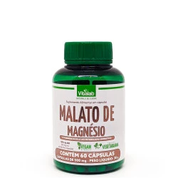 Cápsulas de Malato de Magnésio Vegetariano 60 de 500mg da Vitalab