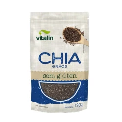Chia em Grãos sem Glúten 120g Vitalin 