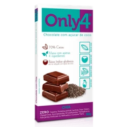 Chocolate com Chia 70% 80g Only4