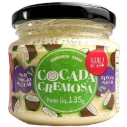 Cocada Cremosa Sem Açúcar 135g Igual Qui Nem