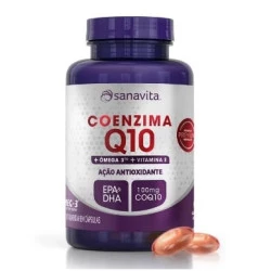 Cápsulas de Coenzima Q10 60 de 500mg Sanavita