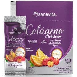 Colágeno Hidrolisado Verisol Frutas Amarelas 30 Sachês de 4g Sanavita