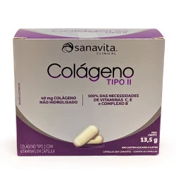 Colágeno Tipo 2 30 Cápsulas de 450mg Sanavita