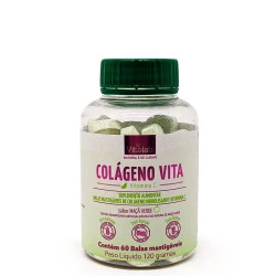 Colágeno Vita 60 Balas Mastigáveis 120g Sabor Maçã Verde Vitalab