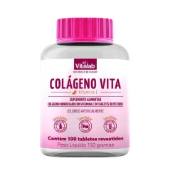 Colágeno Vitamina C 100 Tabletes Vitalab