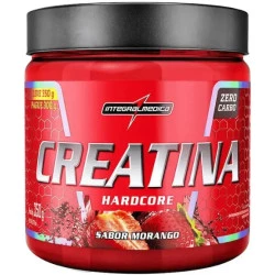 Creatina Hardcore Morango 350g Integralmedica