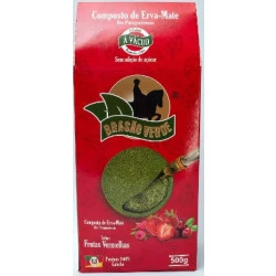 Erva-Mate sabor Frutas Vermelhas 500g Brasão Verde
