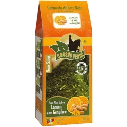 Erva-Mate sabor Laranja e Gengibre 500g Brasão Verde