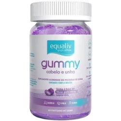 Gummy Cabelo e Unha 60 gomas Equaliv