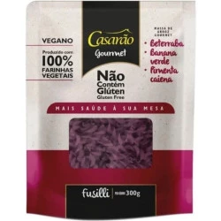 Macarrão Fusilli de Beterraba, Banana Verde e Pimenta Caiena 300g Casarão