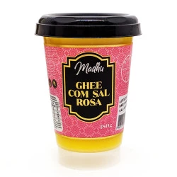 Manteiga Ghee Com Sal Rosa 180g Madhu