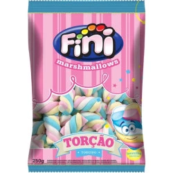 Marshmallows Torção Colorido sabor Baunilha 250g Fini