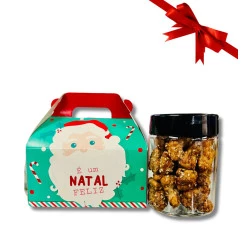 Mini Caixa de Natal - Castanha de Caju Caramelizada 