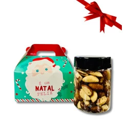 Mini Caixa de Natal - Castanha do Pará