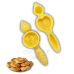 Molde/Forma Plástica 4 em 1 Redonda/Coração para Biscoito Maamoul (Biscoito/Doce Árabe)